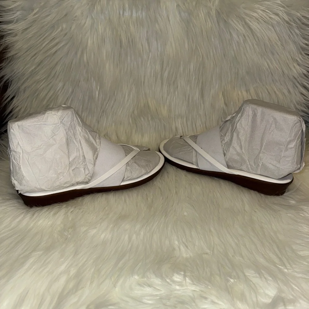 Italian shoemakers- size 8- white made in Italy- sandals - Picture 6 of 11